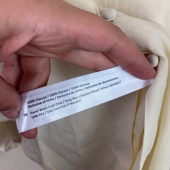 NWT Band of the Free | Denise Cream Ruffle Collar Top S - Picture 12 of 13